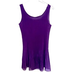 Sheer Royal Purple Top/Dress Size Large.